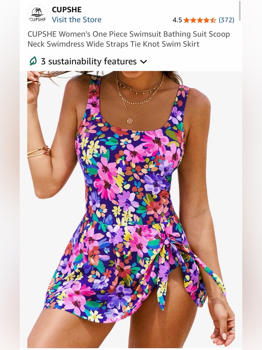 Cupshe women’s swimsuit, size XL new with tags